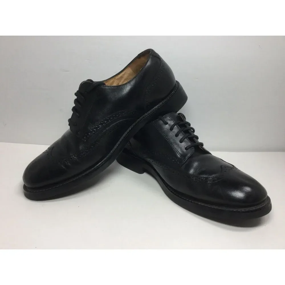 Dockers Wingtip Oxfords Shoes Size 11.5 M Mens Dress Black Leather Lace‎ Up